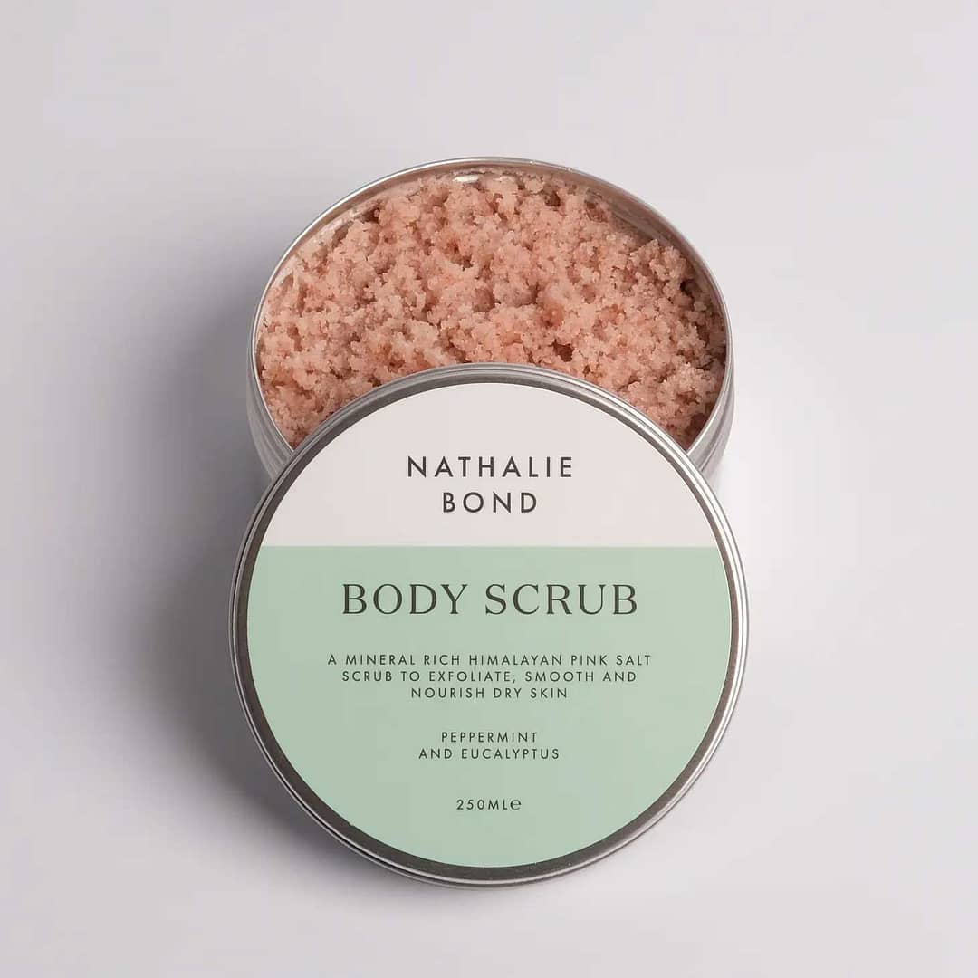 minty body scrub by nathalie bond