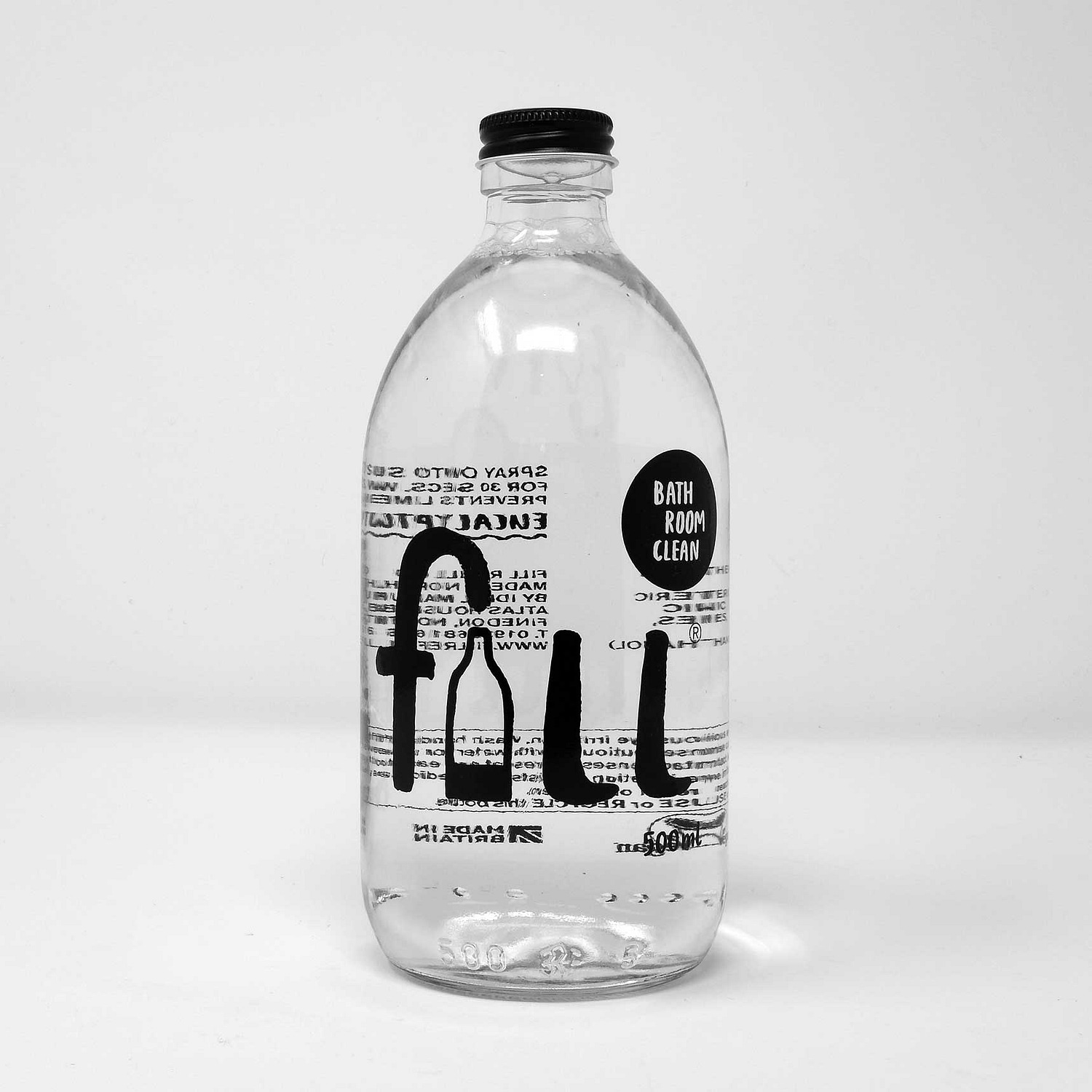 eco friendly cleaning, refillable bathroom cleaner by fill co
