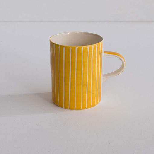 yellow stripe mug