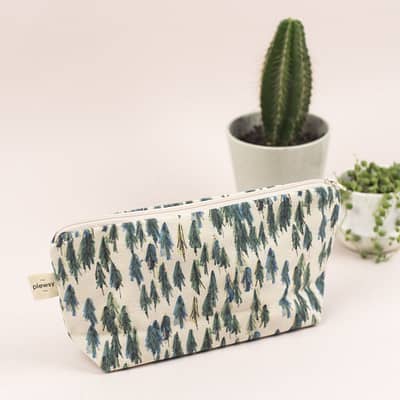 Plewsy Forest Cotton Cosmetic Bag