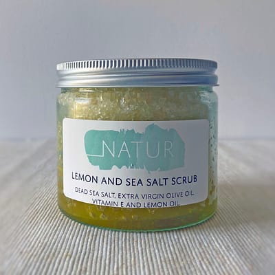 natur lemon salt scrub