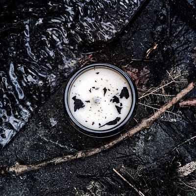 Buy Black Moon candle by Run with Wolves from Kin & Co Abersoch