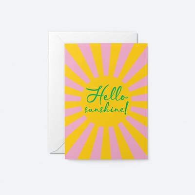 hello sunshine greetings card