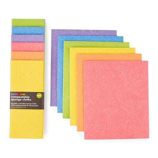 rainbow sponge cloths