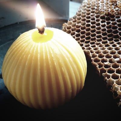 Buy the handmade Welsh Winter Beeswax Candle from Purah | Kin & Co , Abersoch